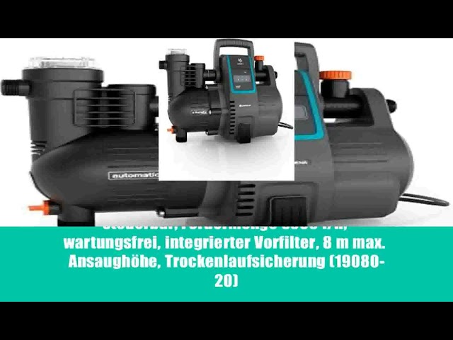 Gardena smart Pressure Pump: Hauswasserautomat via App/Tablet steuerbar, Fördermenge 5000 l/h,