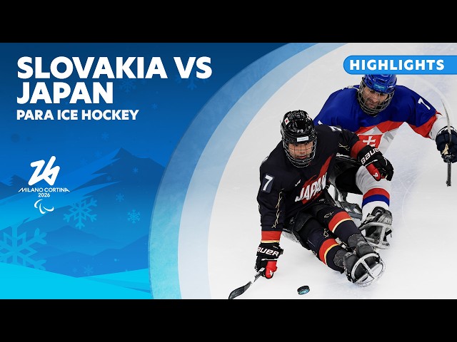 Slovakia 🇸🇰 vs Japan 🇯🇵 Para Ice Hockey Highlights – Classification Game 7-8 | Milano Cortina 2026