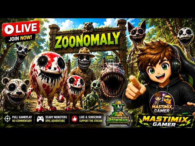 👁️TRAPPED IN THE ZOO! | 🦁ZOONOMALY FULL GAMEPLAY LIVE 2K 60FPS #gaming #shortslive