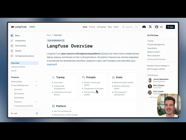 Langfuse Intro - Platform Overview