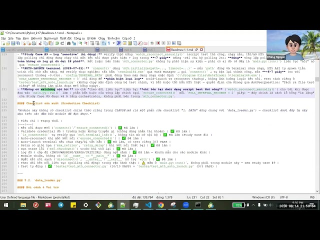 Học Viên Auto Trading K17 Build Bot Bằng Python Như Thế Nào? | Demo Project Khang Nguyễn