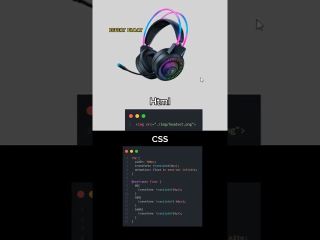 Float effect #html#css#js#float#effect