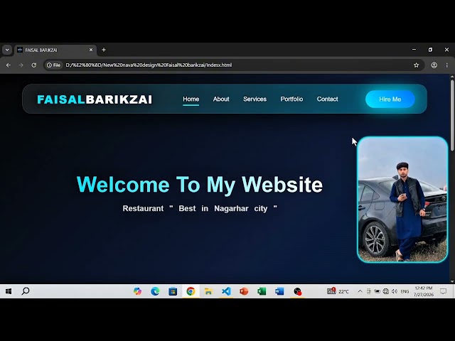 My Modern Restaurant Website Design | HTML CSS JavaScript