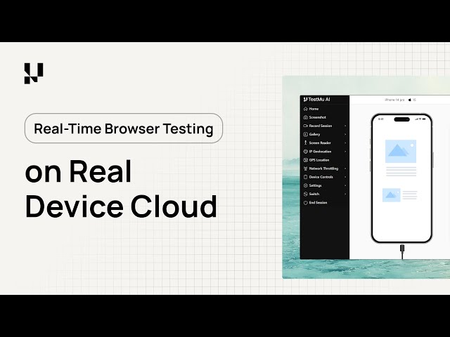 Real-Time Browser Testing on Real Device Cloud