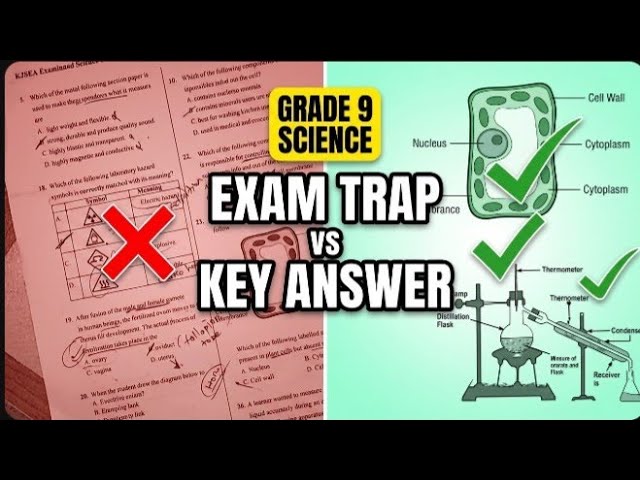 Don't answer KJSEA Questions until you know this!! Integrated science grade 9