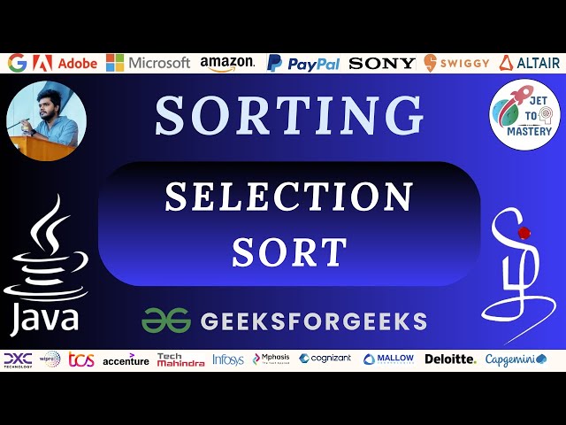 Selection Sort Algorithm | Master Sorting with Java || DSA || Tamil