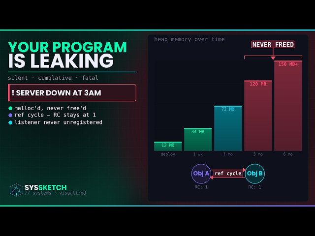 Your Program is Quietly Leaking Memory (Memory Leaks Explained)