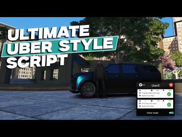 FREE Uber Style Script | QBCore/ESX | Fivem Tutorials 2024